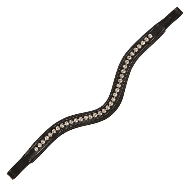 Fancy Stitched Square Raised Padded Browband