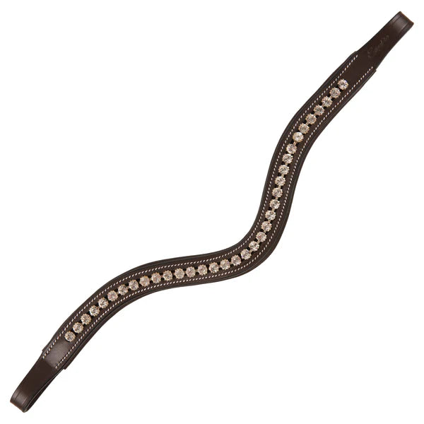 Fancy Stitched Square Raised Padded Browband