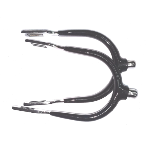 Rubber Covered Prince of Wales Spurs and Blunt ends.