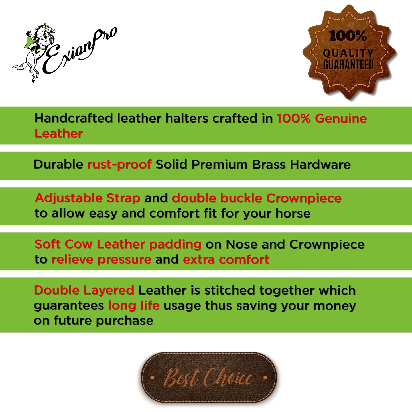 ExionPro Duo-Tone Halter - Havana