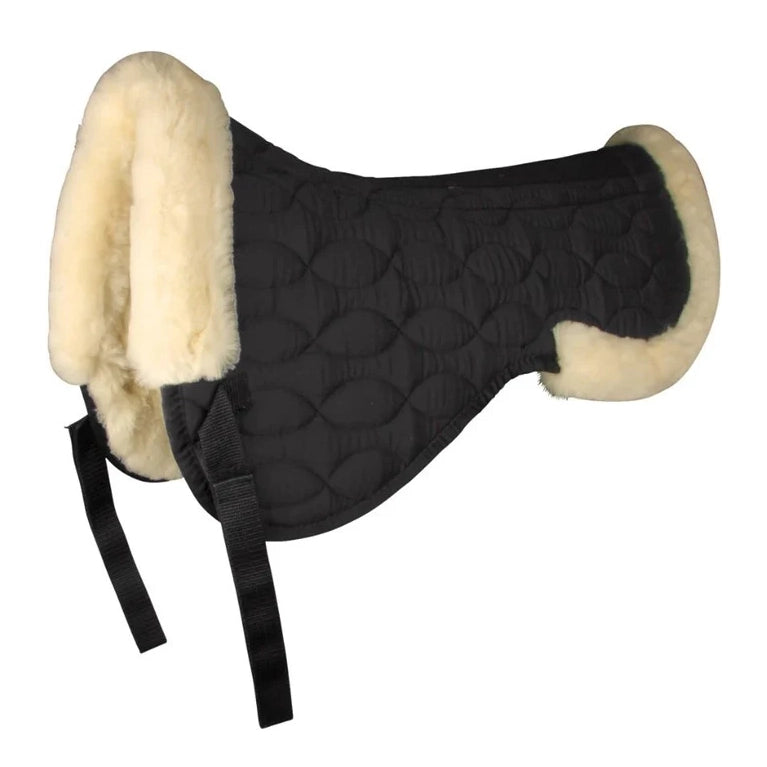 HALF SADDLE PAD WITH SYNTHETIC LAMBSKIN