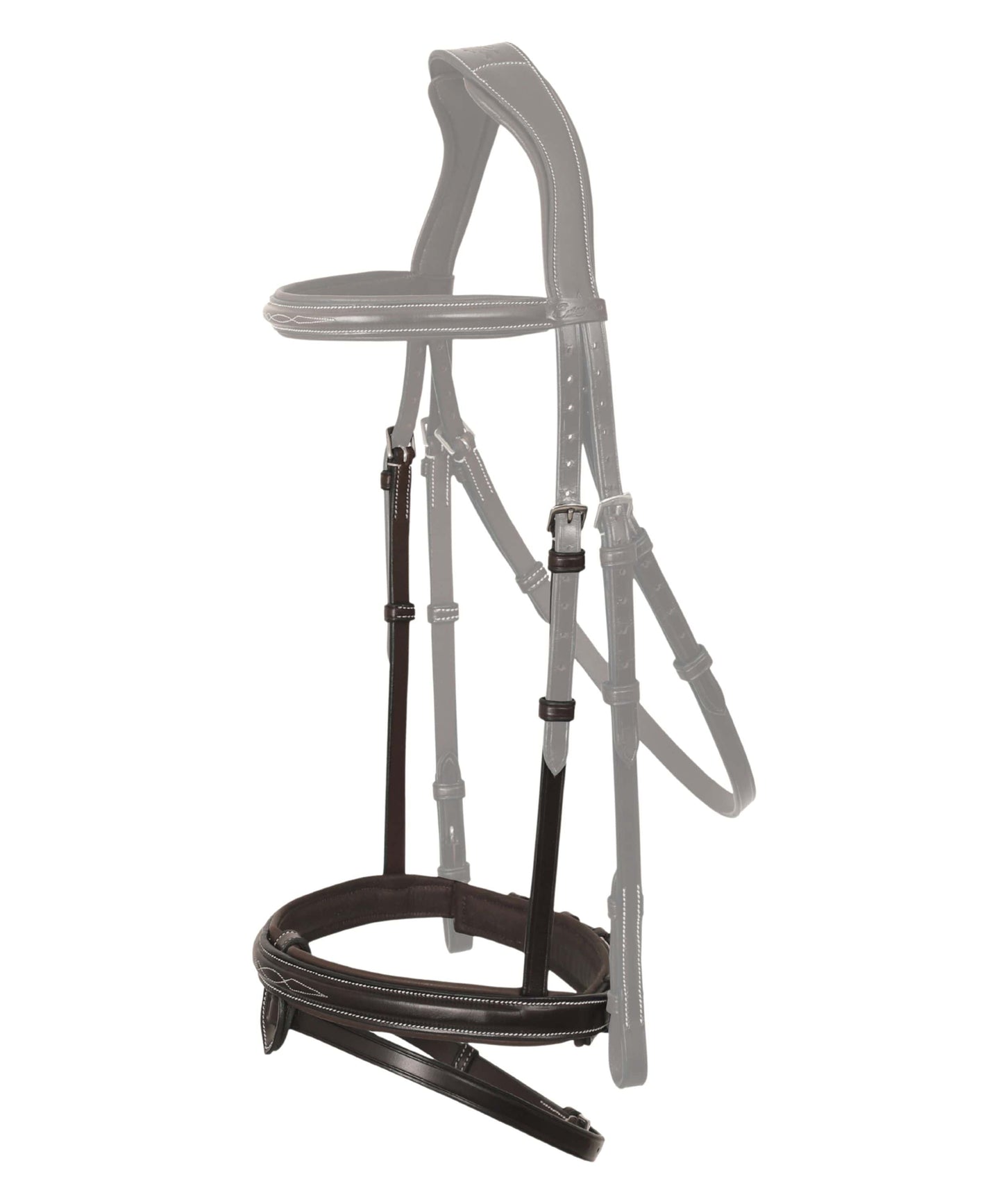 Replacement Noseband of ExionPro Designer Stitched Mono Crown Piece Snaffle Bridle