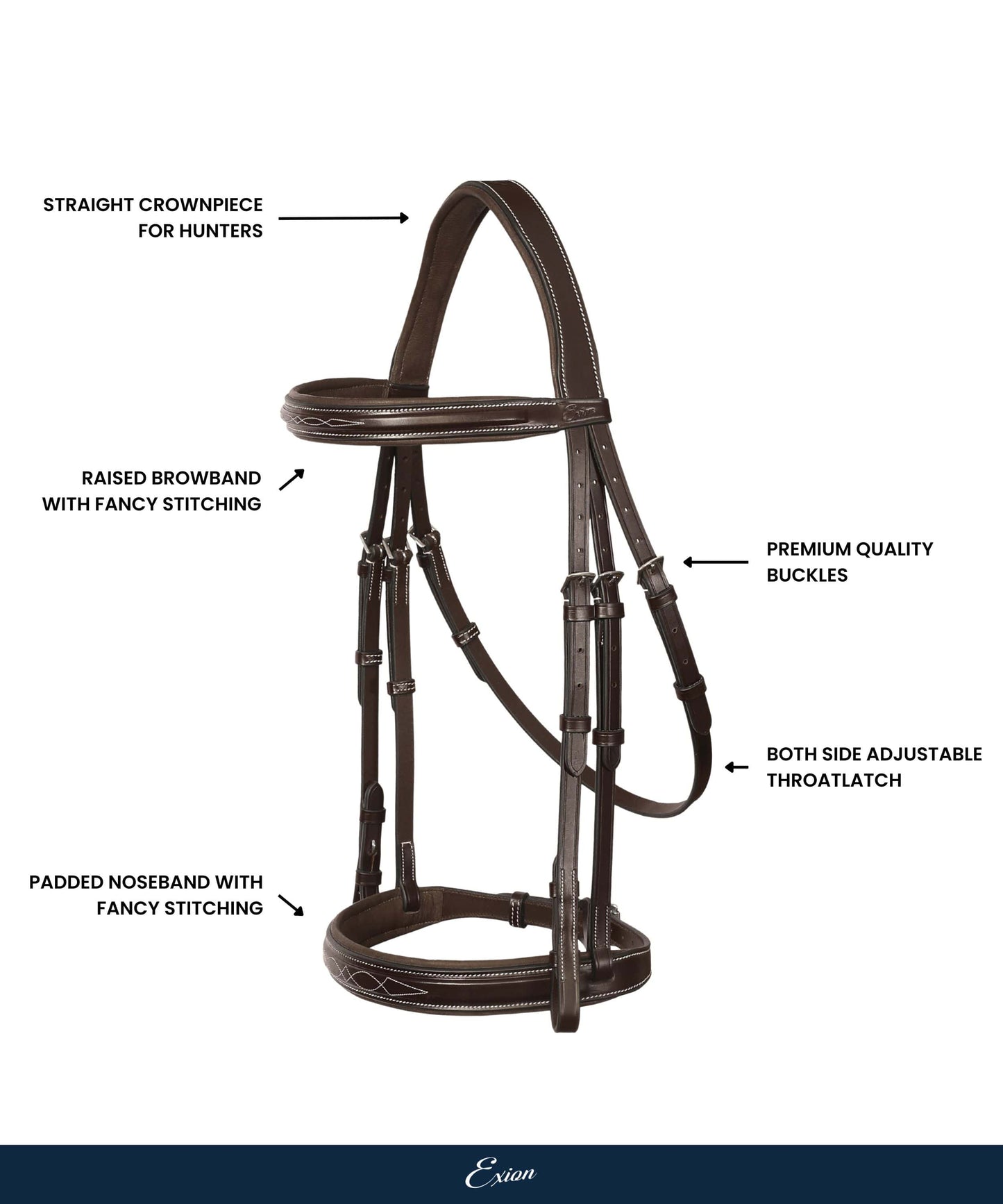 ExionPro 'Hercules' Hunter Bridle with Reins