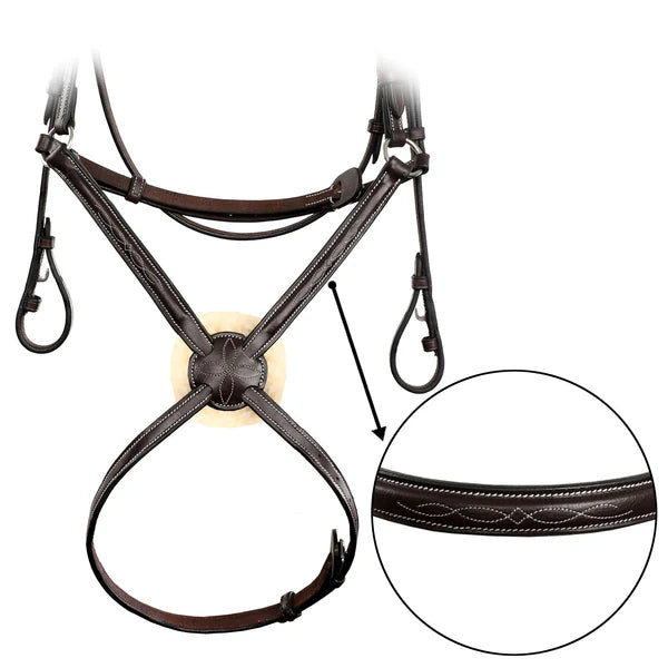 Affordable Traditional Fancy Raised Figure 8 Bridle With Laced Reins