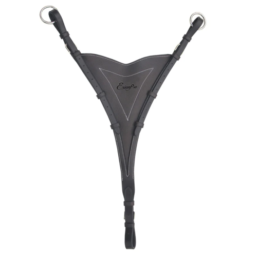 Soft Leather Bib Running Attachment for Horse Martingale