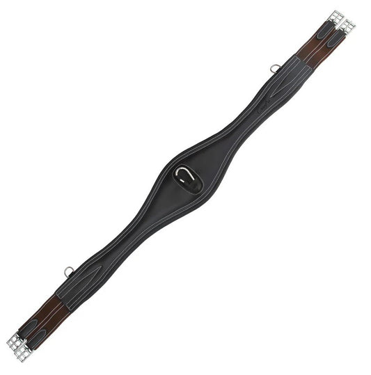 Snap Over Lay Girth with Leather Padding - Matching Elastic