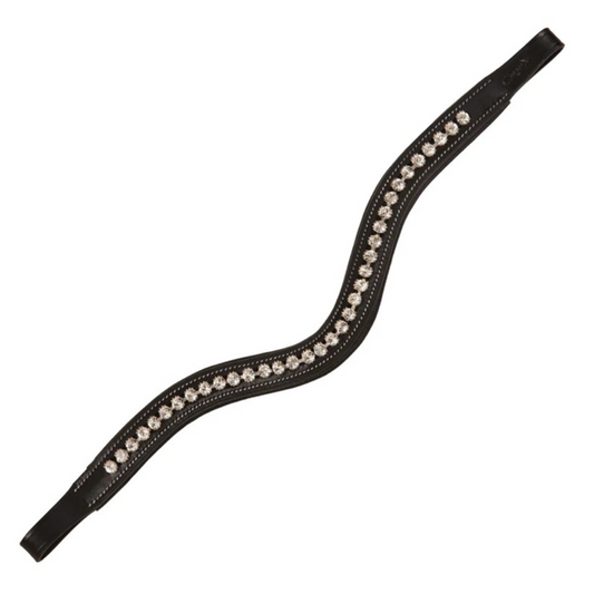 Fancy Stitched Square Raised Padded Browband